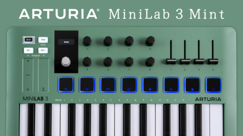 ARTURIA（アートリア）の音楽制作用コントローラーキーボード MiniLab 3 に数量限定カラー「ミントグリーン」が登場！