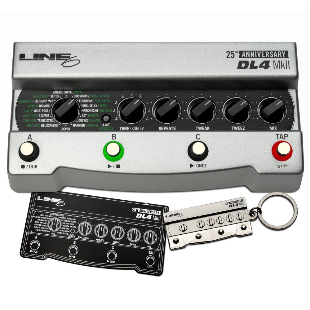 Line6 25th Anniversary DL4 MkII 限定カラー シルバー ディレイペダル