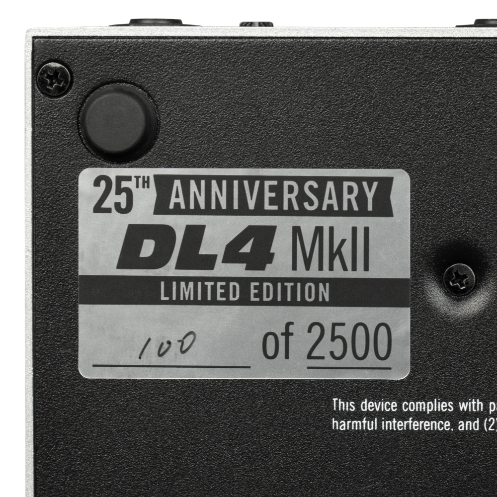 Line6 25th Anniversary DL4 MkII 限定カラー シルバー ディレイペダル