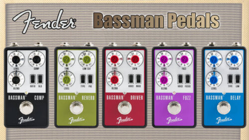 Fender（フェンダー）からベース用エフェクトペダルシリーズ「Bassman Pedals」5機種が登場！