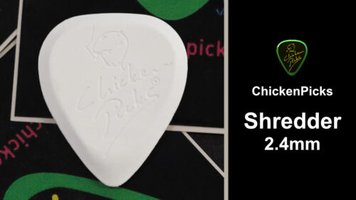 ChickenPicks（チキンピックス）から 細かなプレイに向いたジャズタイプのピック「Shredder Pick」に厚さ2.4mmが登場！