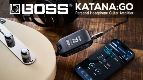 BOSS(ボス)ならではの機能を備えたギター／ベースヘッドホンアンプ「KATANA：GO2」が機能は変わらずデザイン一新して再登場！！