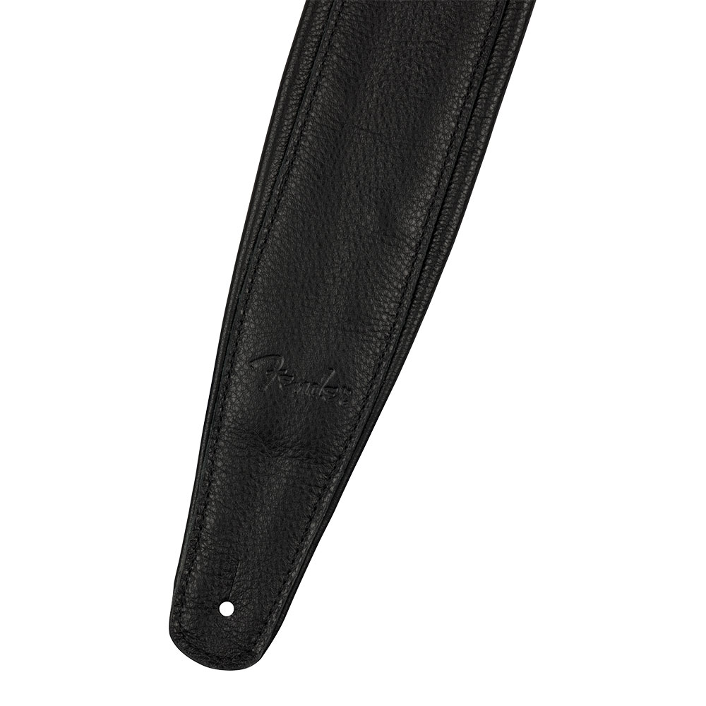 Fender フェンダー 3.5" Premium Leather Strap Black ギターストラップ