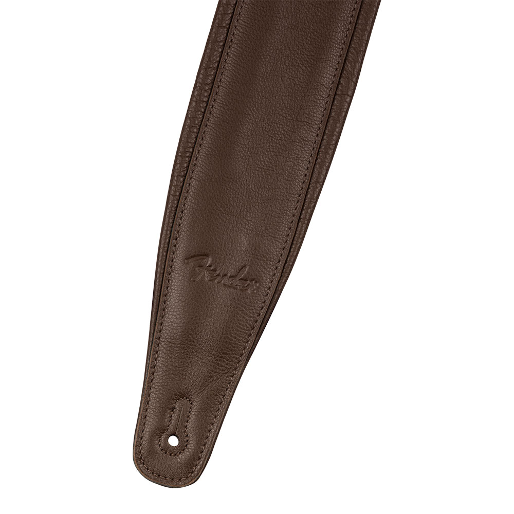 Fender フェンダー 3.5" Premium Leather Strap Brown ギターストラップ
