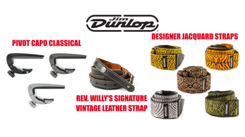 Jim Dunlop（ジムダンロップ）のギターカポ「PIVOT CAPO」、シグネチャーストラップシリーズ、ジャガードストラップシリーズにNEWモデルが追加！