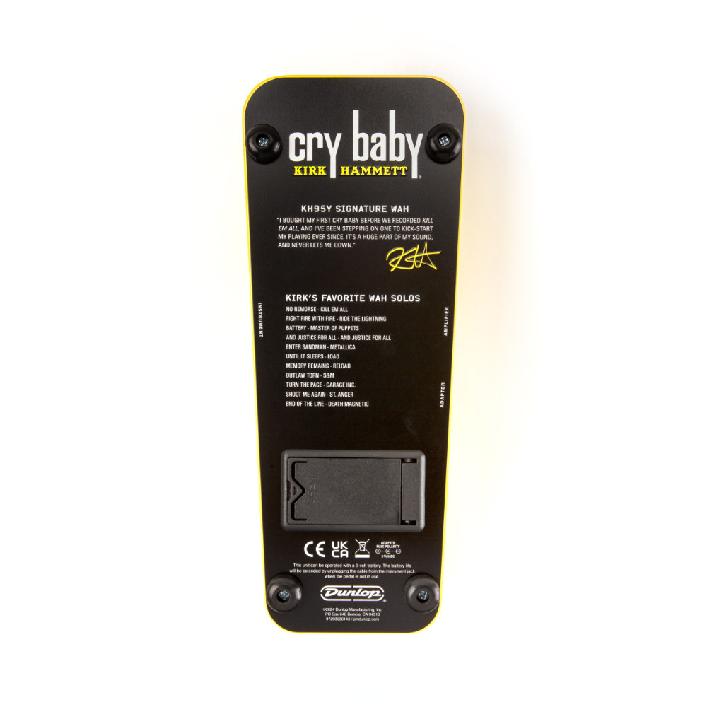 JIM DUNLOP ジムダンロップ KH95Y Kirk Hammett Cry Baby WAH Yellow Sparkle Edition ワウペダル クライベイビー ギターエフェクター