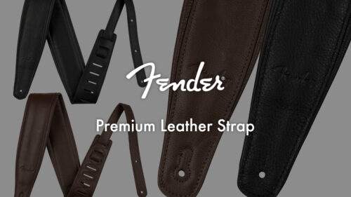 Fender（フェンダー）から高級フルグレインレザーを採用したレザーストラップが発売！