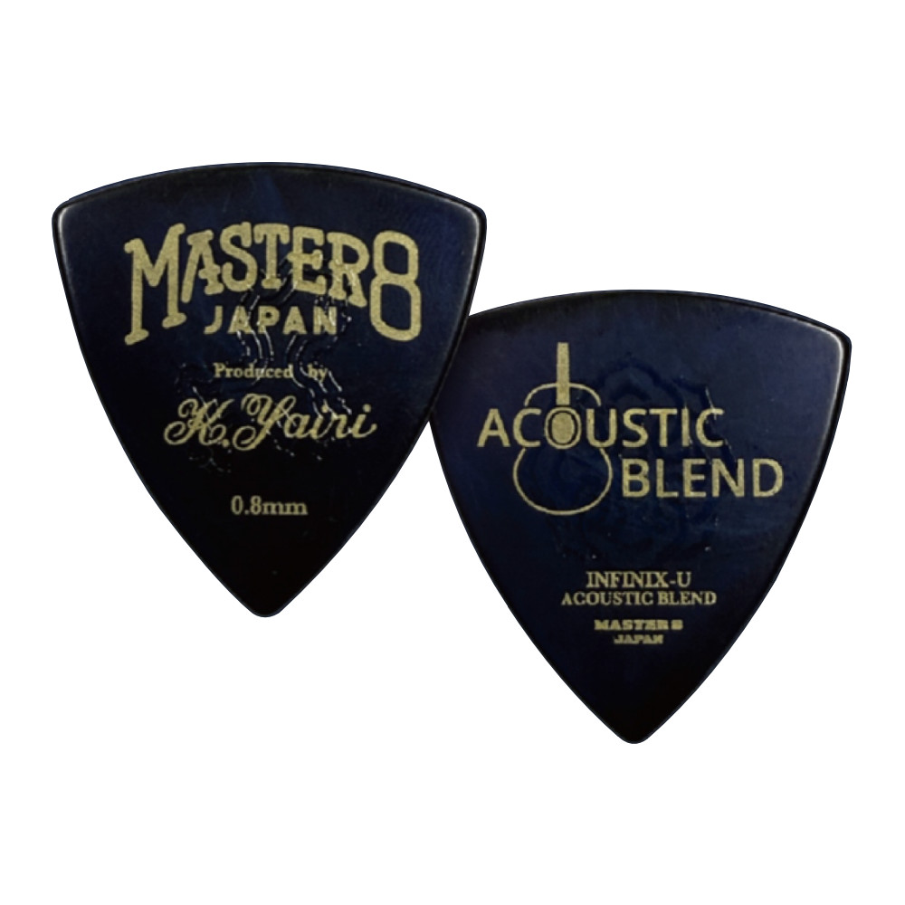 MASTER 8 JAPAN マスターエイトジャパン YAB-TR080 INFINIX-U ACOUSTIC BLEND Produced by K.Yairi 0.8mm ギターピック