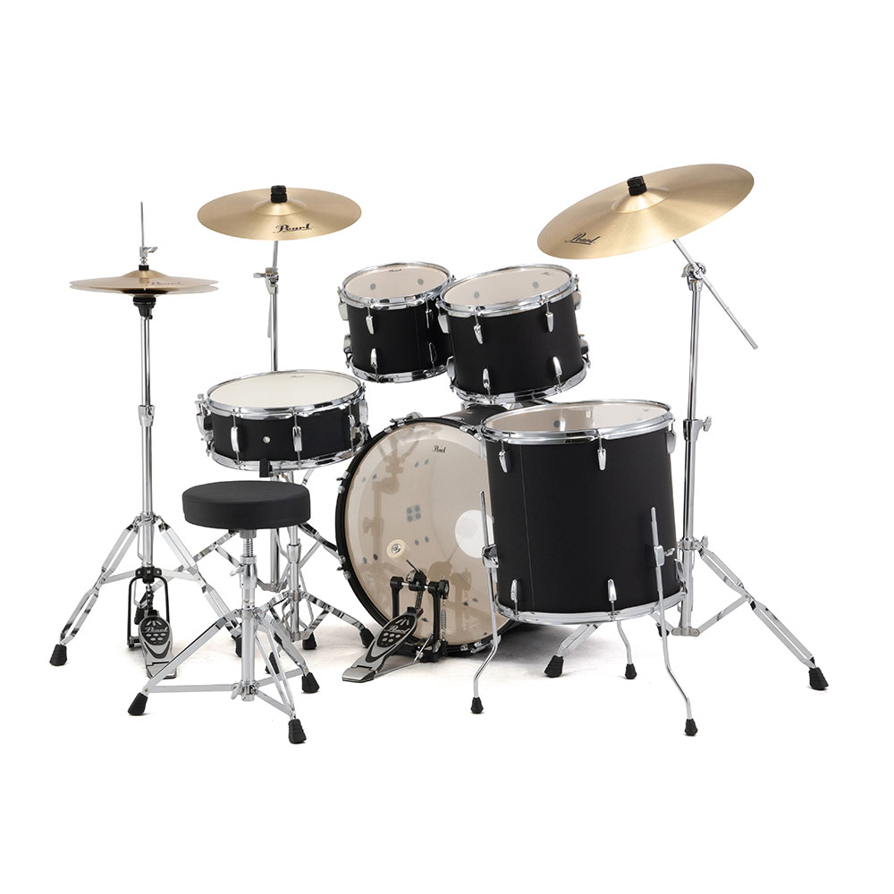 Pearl パール RS525SCWN/CN #752 Matt Asphalt Black Roadshow スタンダードサイズ ドラムセット