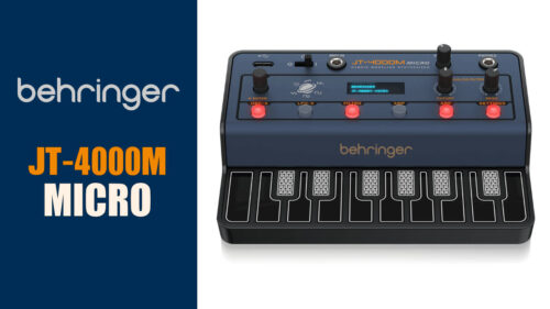 BEHRINGER（ベリンガー）から手のひらサイズのポータブル4ボイス・ハイブリッドシンセサイザー「JT-4000M MICRO」が発売！