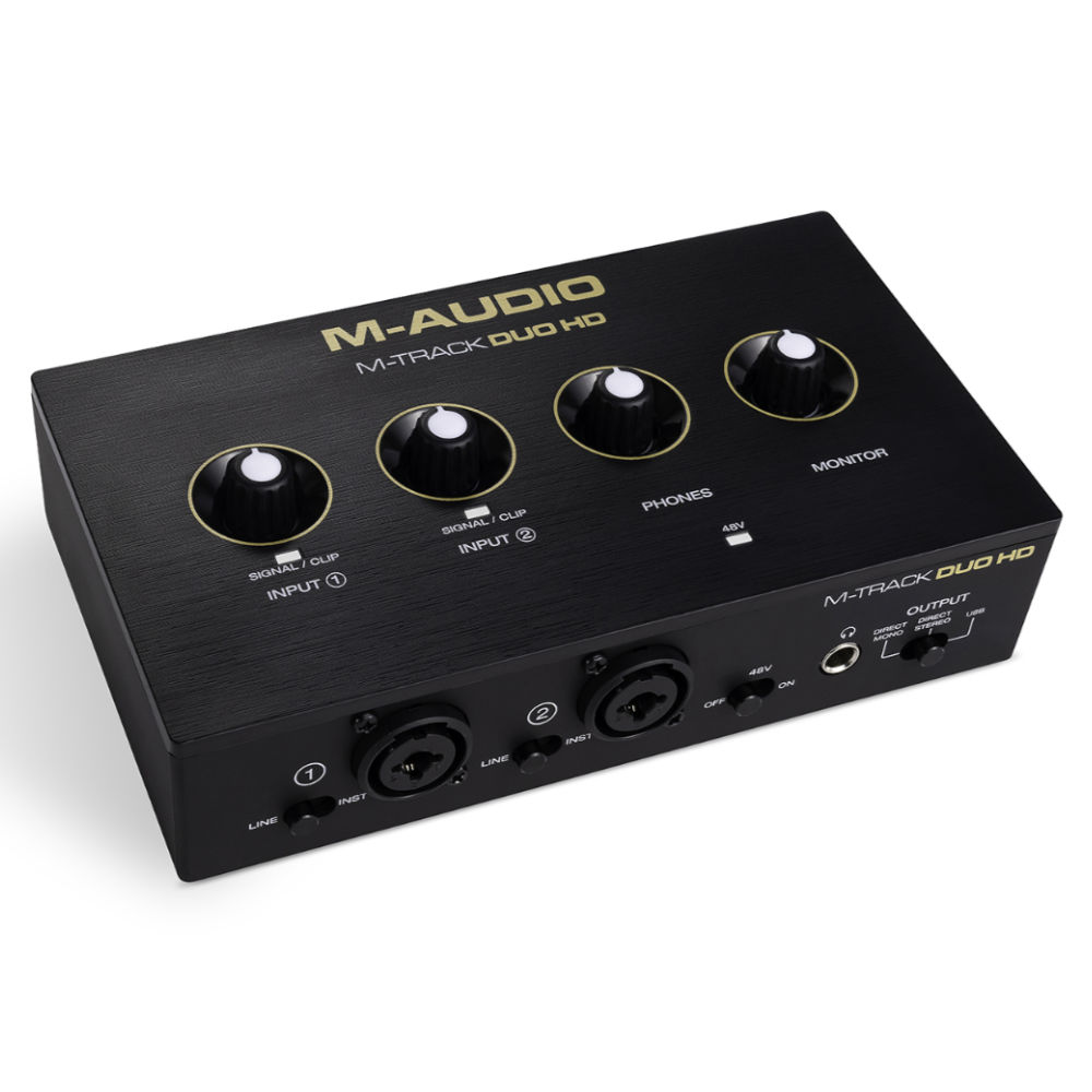 M-AUDIO エムオーディオ M-Track Duo HD Producer Pack 2in/2out USB-C オーディオインターフェイス