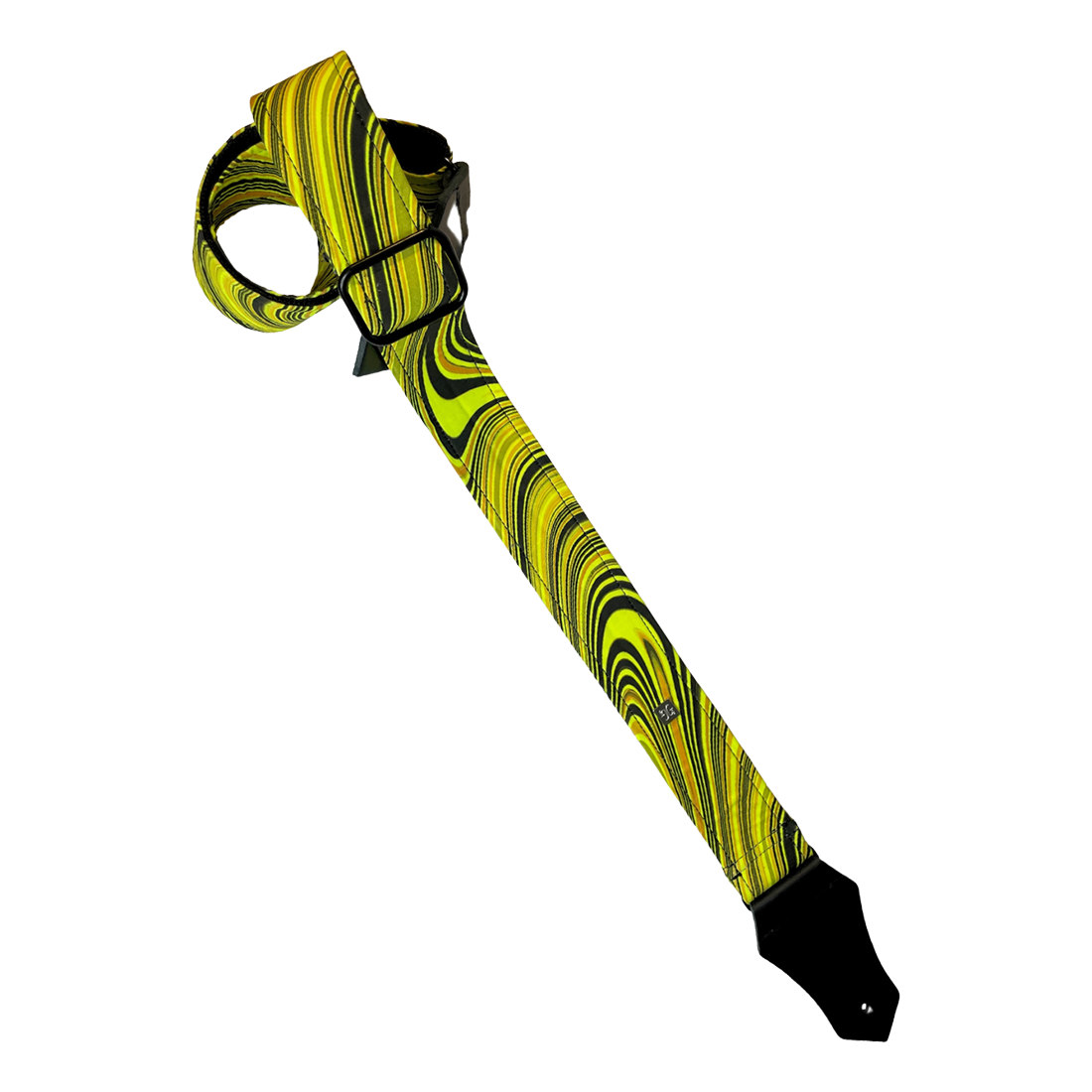 Get'm Get'm ゲットムゲットム Good Vibes Guitar Strap Groovy Neon Yellow ギターストラップ