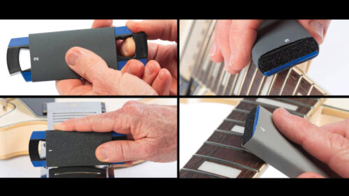MUSIC NOMAD(ミュージックノマド)より、フレットクラウンの加工やエッジの面取り、磨き作業、さらにフレットを鏡面仕上げにするために必要なツールが揃ったキット「MN860」が発売！