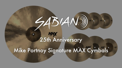 SABIAN（セイビアン）からマイク・ポートノイ・シグネチャーMAXシンバルの発売25周年を記念し、新たにライド、スプラッシュ、チャイムの3機種が発売！