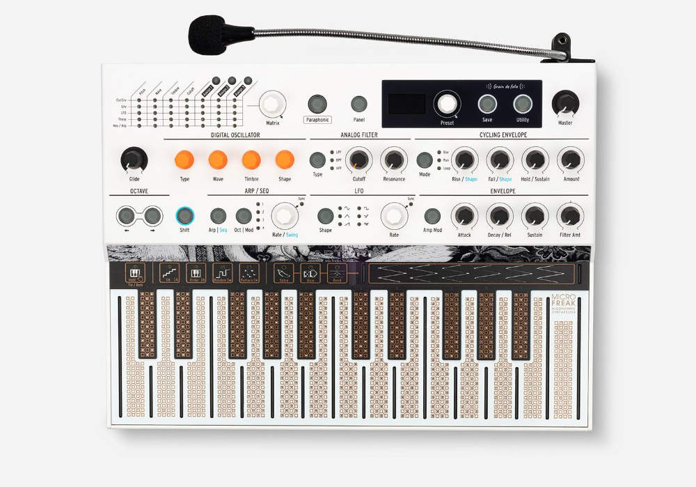 ARTURIA アートリア MICROFREAK Vocoder Edition WH グースネック付きパック ハイブリッドシンセサイザー