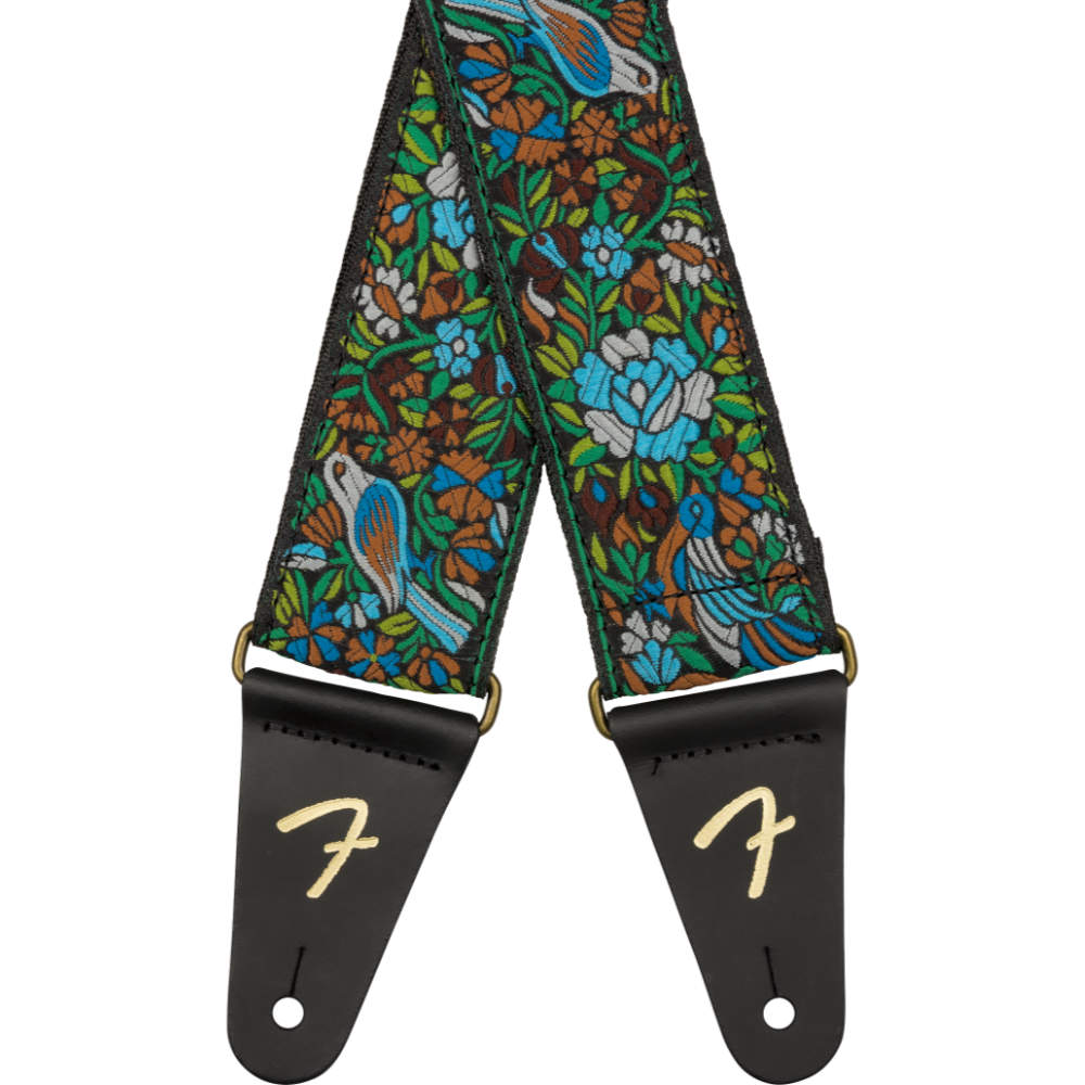 Fender フェンダー Mosaic Jacquard Strap Green ギターストラップ
