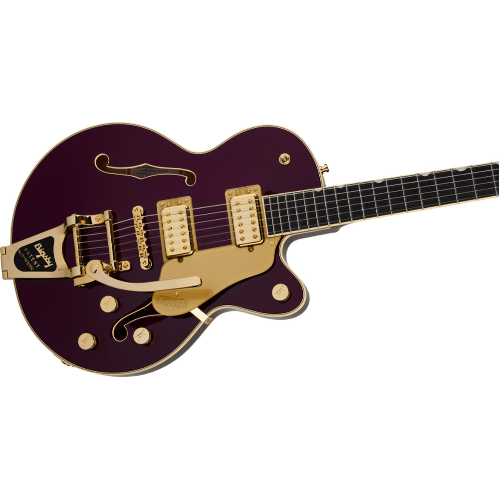 GRETSCH グレッチ Broadkaster Jr. LX Center Block with String-Thru Bigsby and Gold Hardware Ebony Fingerboard Blackberry JP エレキギター