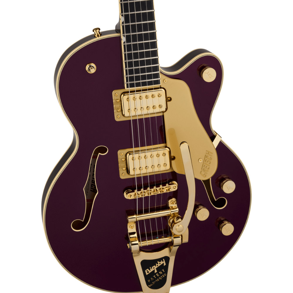 GRETSCH グレッチ Broadkaster Jr. LX Center Block with String-Thru Bigsby and Gold Hardware Ebony Fingerboard Blackberry JP エレキギター
