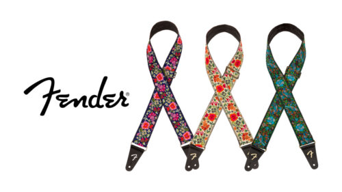 Fender（フェンダー）から 鮮やかなマルチカラーの刺繍デザインと、究極の快適さを実現する丈夫なシートベルト裏地のギターストラップが発売！