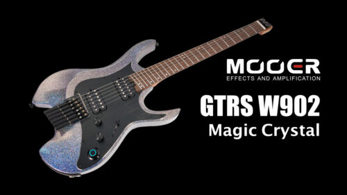 Mooer（ムーアー）から 新世代のエレキギター GTRSシリーズにモダンなヘッドレススタイルの「GTRS W902 Magic Crystal」が登場！
