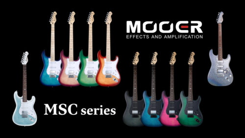 スタンダードなシェイプと演奏性を持つエレキギター Mooer（ムーアー）MSCシリーズに新モデル全10機種が発売！