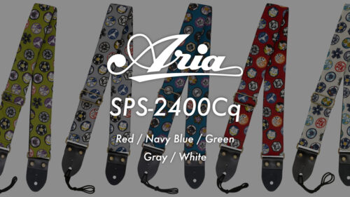 ARIA（アリア）からネコ柄ギターストラップ「SPS-2400Cq」が発売！