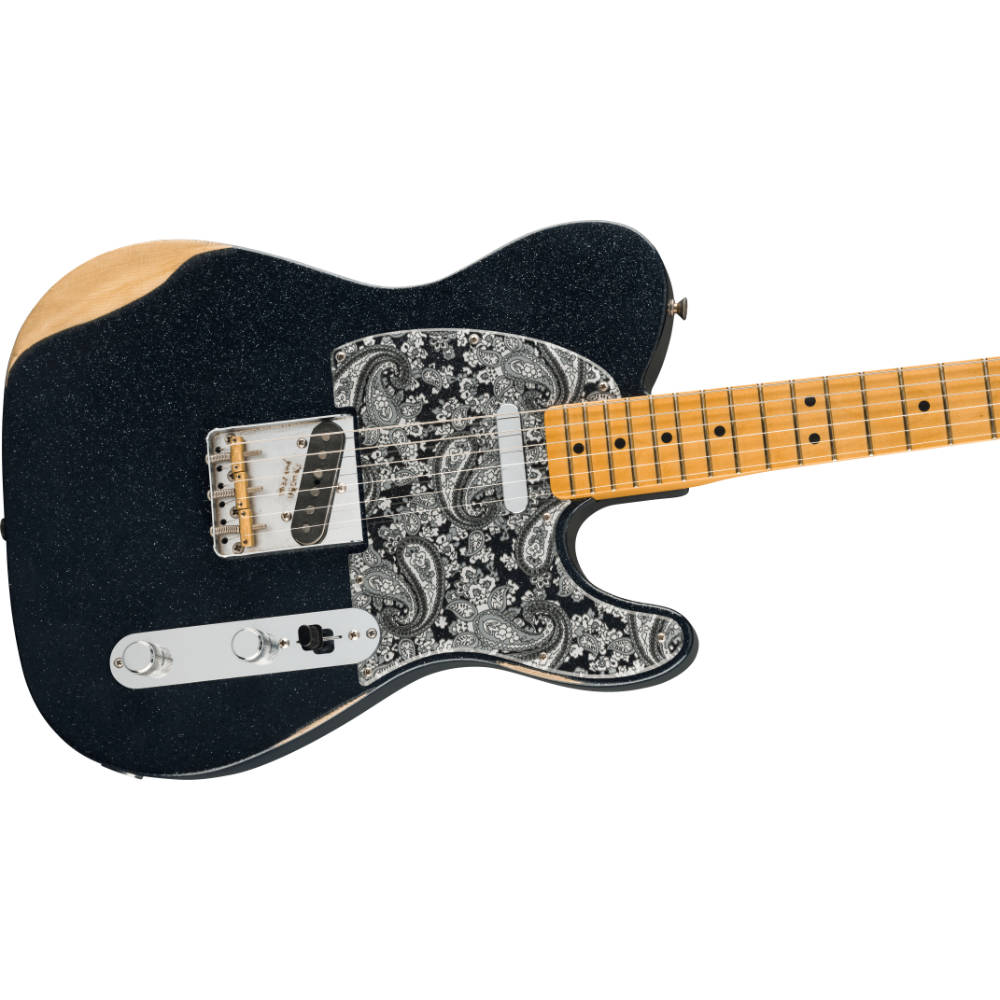 Fender Brad Paisley Road Worn Telecaster MN Black Sparkle