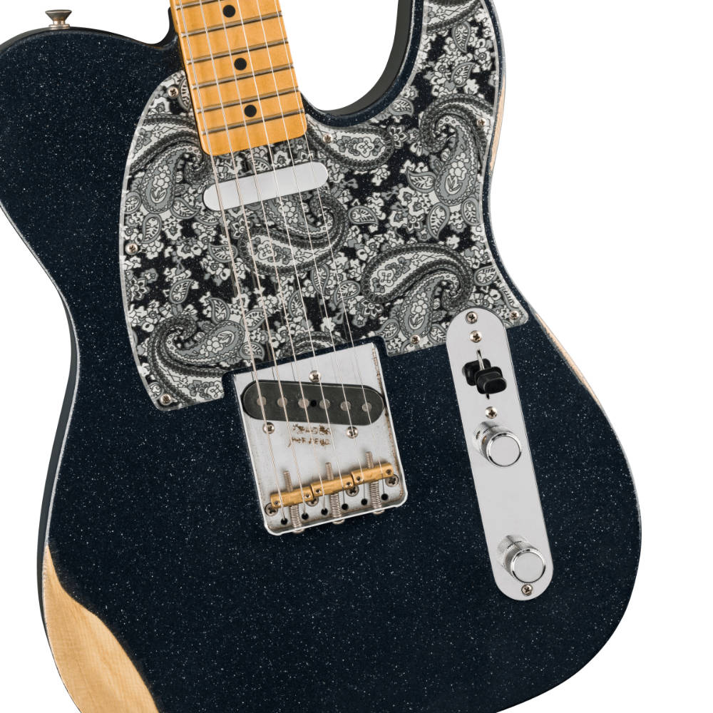 Fender Brad Paisley Road Worn Telecaster MN Black Sparkle