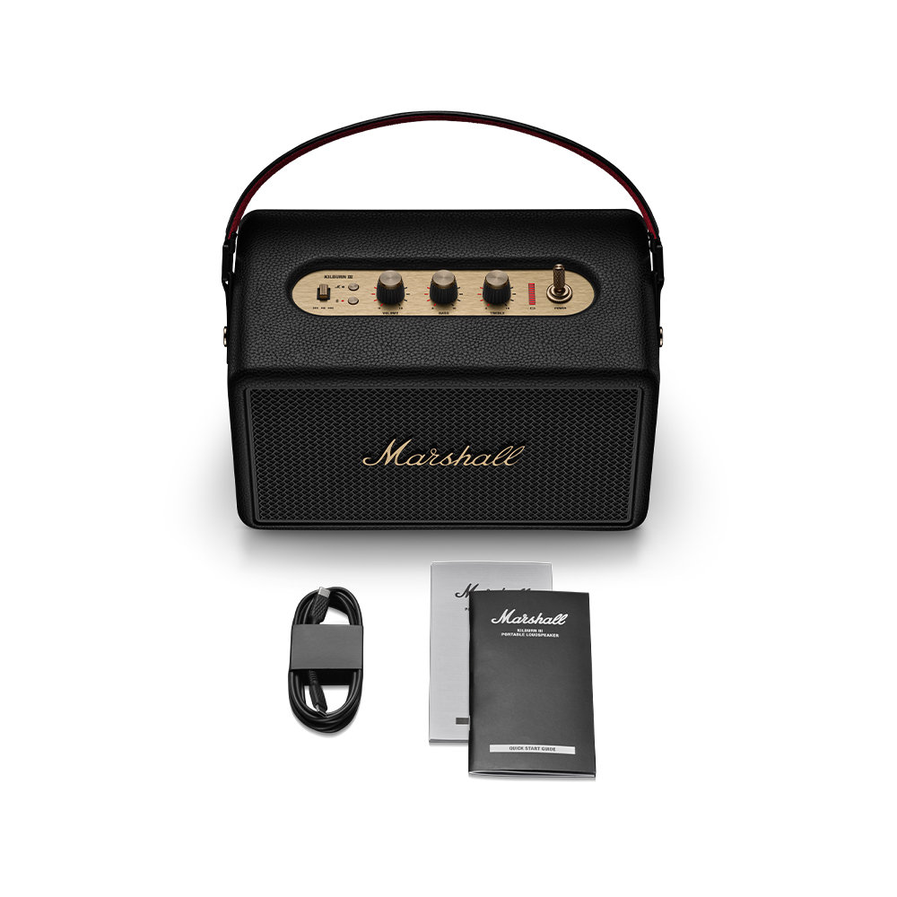 MARSHALL マーシャル Kilburn III BLACK AND BRASS ワイヤレススピーカー ブラック&ブラス Bluetoothスピーカー