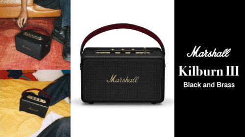 Marshall（マーシャル）の大人気ポータブルスピーカーシリーズから 最大で50時間の再生が可能になった「Kilburn III BLACK AND BRASS」が発売！