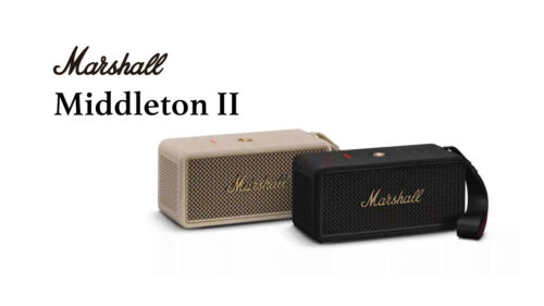 Marshall（マーシャル）の代表的なポータブルスピーカー『Middleton』に、さらなる改良が加えられ、よりアウトドア環境に適したスピーカーとなった「Middleton II」が発売！