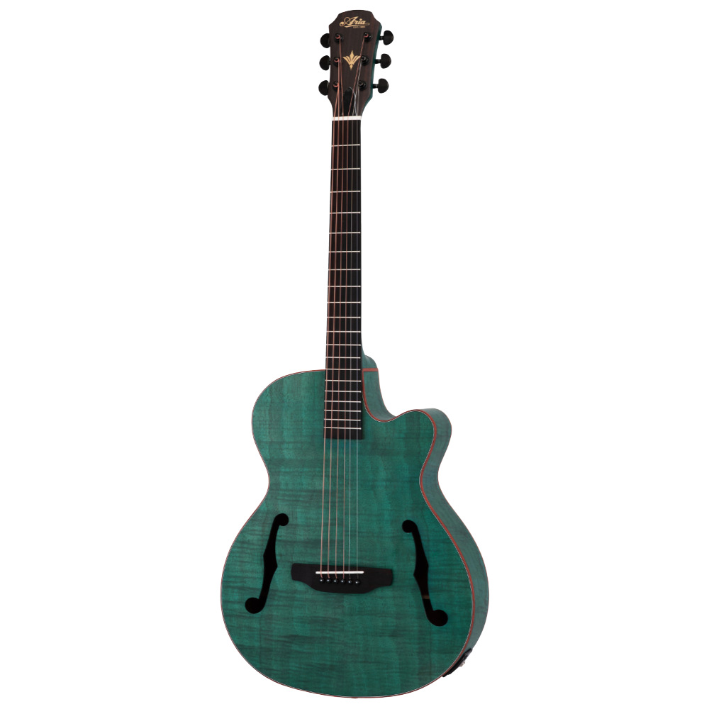 ARIA アリア FET-F2 STBL Elecord Stained Blue w/Bag エレクトリックアコースティックギター