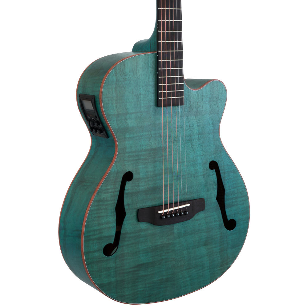 ARIA アリア FET-F2 STBL Elecord Stained Blue w/Bag エレクトリックアコースティックギター