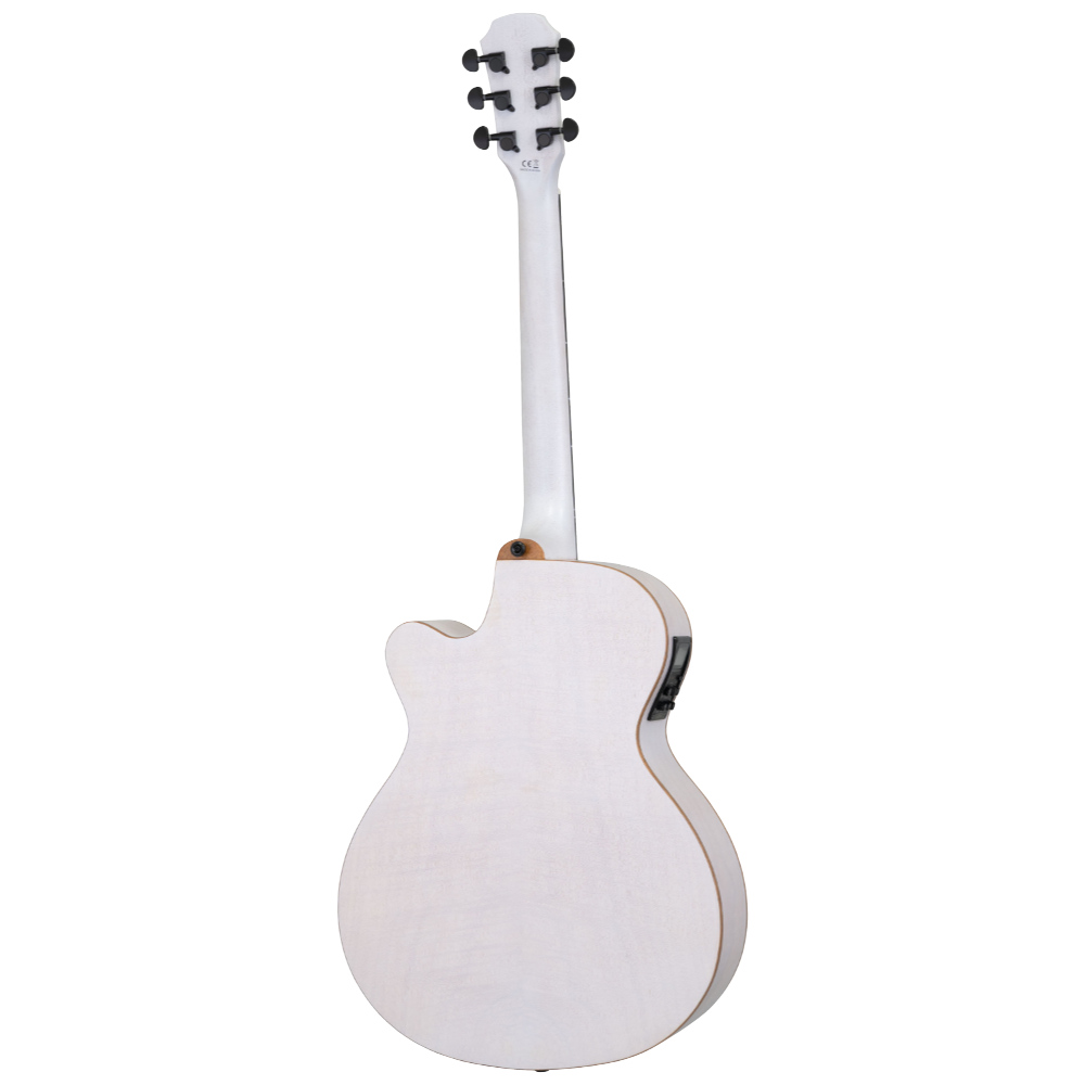 ARIA アリア FET-F2 STWH Elecord Stained White w/Bag エレクトリックアコースティックギター