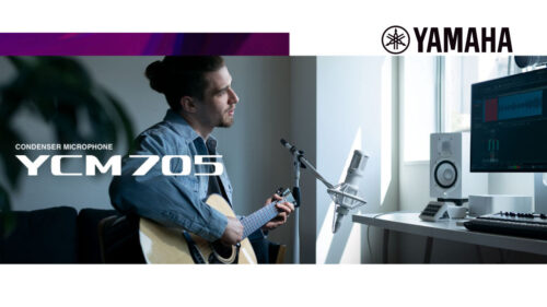 YAMAHA（ヤマハ）から ラージダイアフラムのマイクカプセルやローカットフィルターを採用した、楽曲制作やライブ配信の収音に最適なコンデンサーマイク「YCM705」が登場！