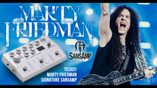 TECH21からマーティー・フリードマンのシグネチャーペダル「Marty Friedman Signature SansAmp」が登場！