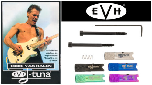 EVH(イーブイエイチ)、エディ・ヴァン・ヘイレン愛用 瞬時にDに下げたり元に戻したりできる画期的なデバイスにチタン製「D-Tuna」が発売！