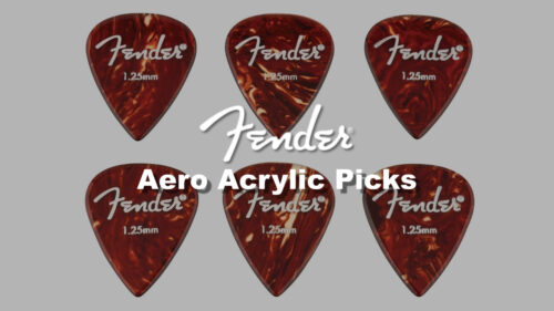 Fender（フェンダー）からクラシックなデザインと、アクリル熱可塑性樹脂を融合させたピック「Aero Acrylic Picks」が発売！