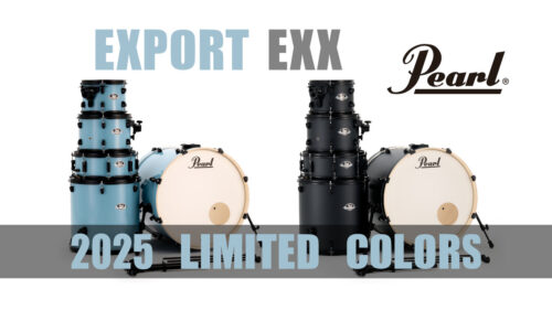 Pearl（パール）EXPORTシリーズに ブラックパーツが際立つ2025年限定カラー登場！ スタンダード ドラムシェルパック「EXX725SPN/B #866 #869」が発売！