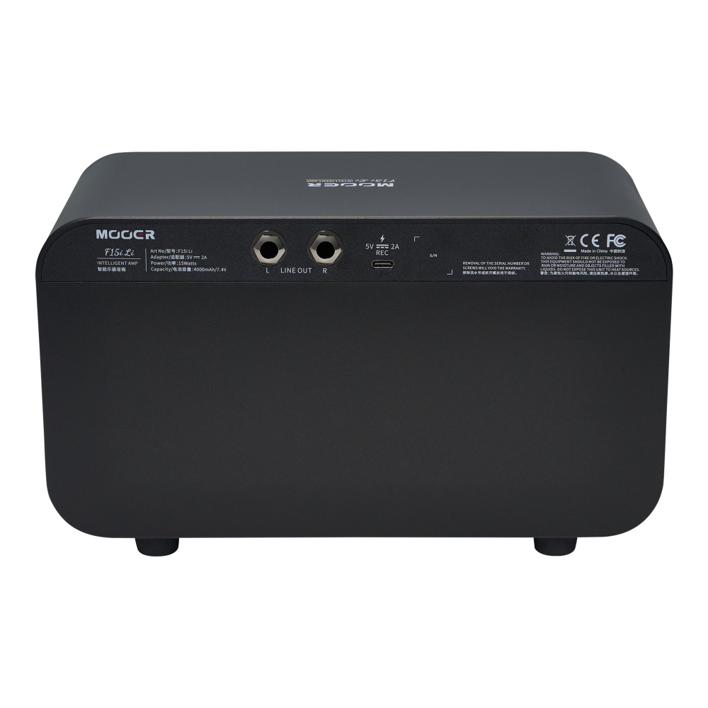Mooer ムーアー F15i Li Phantom Black 小型ギターアンプ コンボアンプ タッチスクリーン搭載 デスクトップアンプ スピーカー