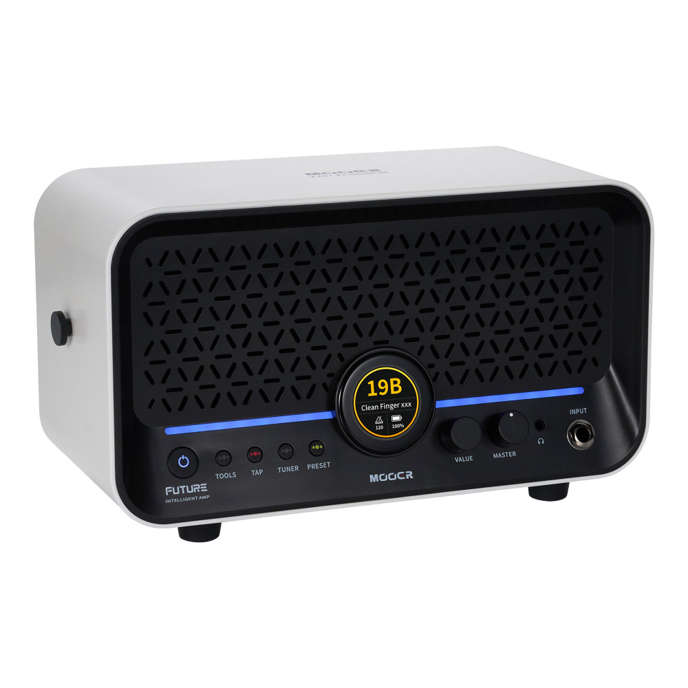 Mooer ムーアー F15i Li Snowfall White 小型ギターアンプ コンボアンプ タッチスクリーン搭載 デスクトップアンプ スピーカー