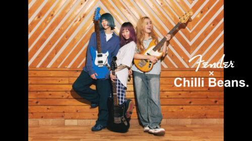 Fender（フェンダー）から 2019年結成の3ピースバンド「Chilli Beans.」のシグネチャーモデルが登場！