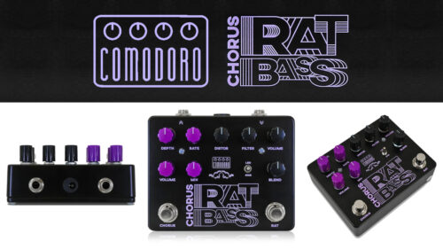 Comodoro(コモドーロ)、ベース用RATにアナログコーラスを組み合わせ、クラシックなサウンドを作ることができる「CHORUS RAT BASS」が発売！