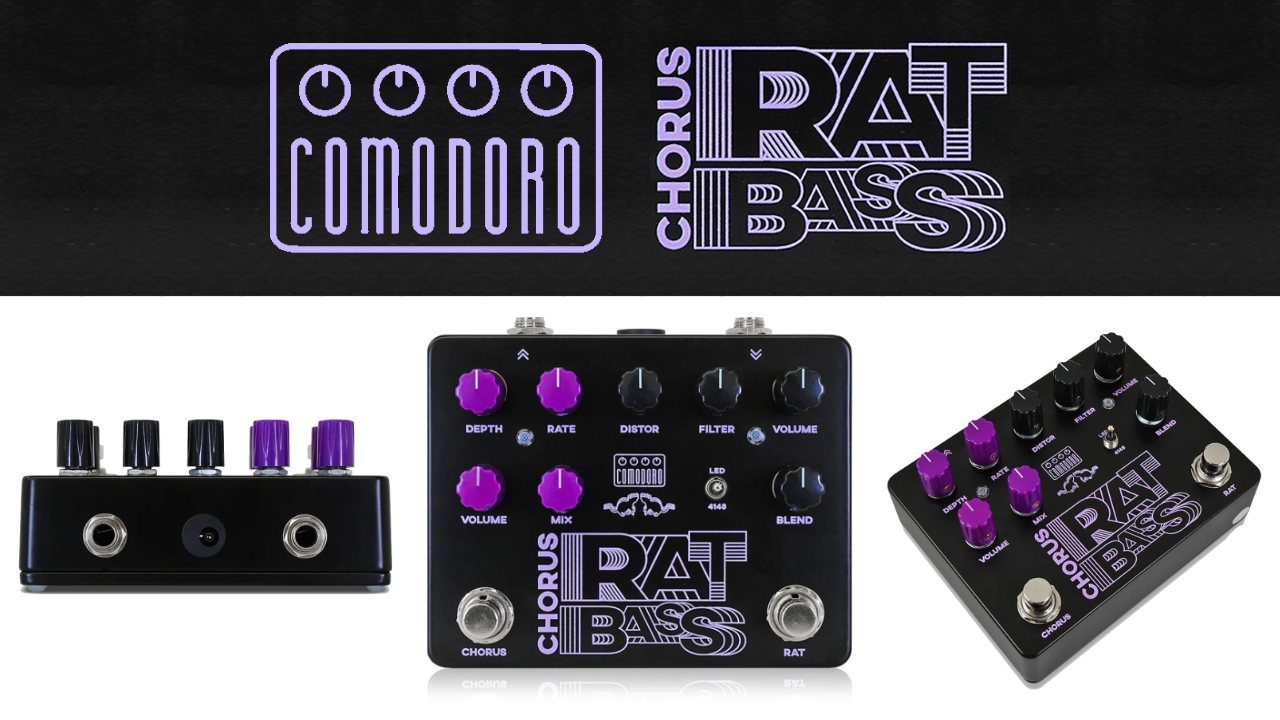 Comodoro(コモドーロ)、ベース用RATにアナログコーラスを組み合わせ、クラシックなサウンドを作ることができる「CHORUS RAT BASS」が発売！