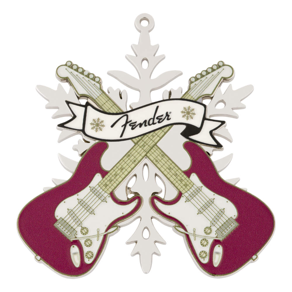 Fender フェンダー FENDER 2025 ORNAMENT シリアルナンバー入り スノーフレーク型オーナメント