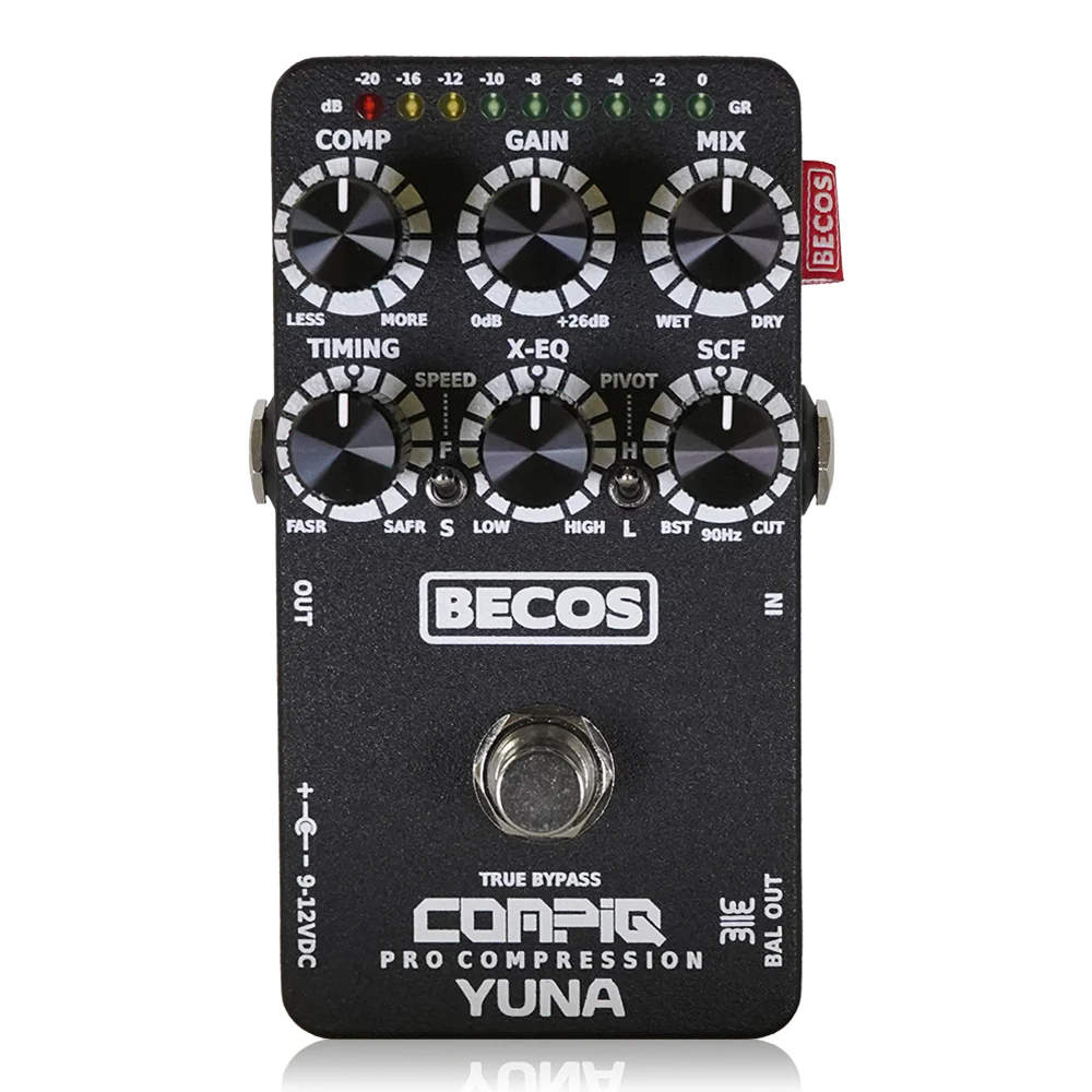BECOS ベコス CompIQ YUNA Pro Compressor コンプレッサー ギターエフェクター ベースエフェクター