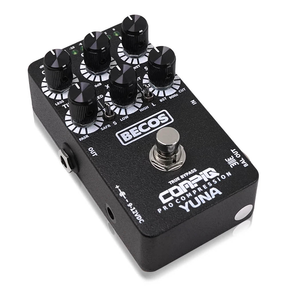 BECOS ベコス CompIQ YUNA Pro Compressor with DITOS コンプレッサー ギターエフェクター ベースエフェクター