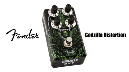 Fender（フェンダー）から世界的人気の特撮怪獣映画シリーズ「ゴジラ」のアートワークでラッピングしたディストーションペダル「Godzilla Distortion」が登場！