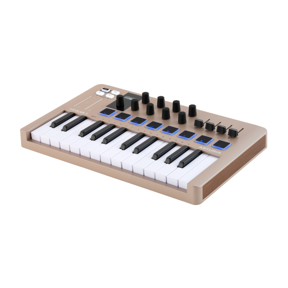 ARTURIA アートリア MiniLab 3 CHAMPAGNE シャンパーニュカラー USB/MIDIキーボード パッド コントローラー 【Analog Lab Intro他バンドルソフト付き】