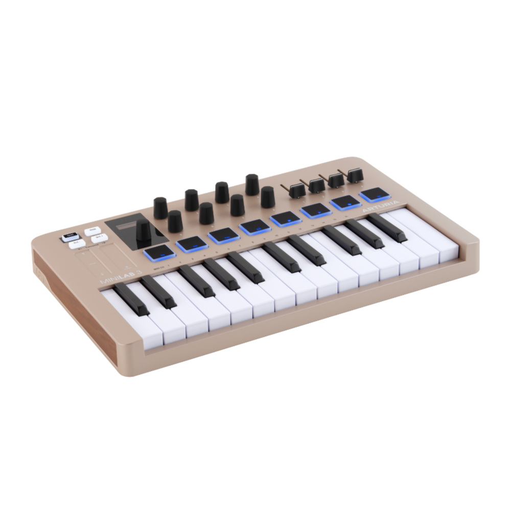ARTURIA アートリア MiniLab 3 CHAMPAGNE シャンパーニュカラー USB/MIDIキーボード パッド コントローラー 【Analog Lab Intro他バンドルソフト付き】